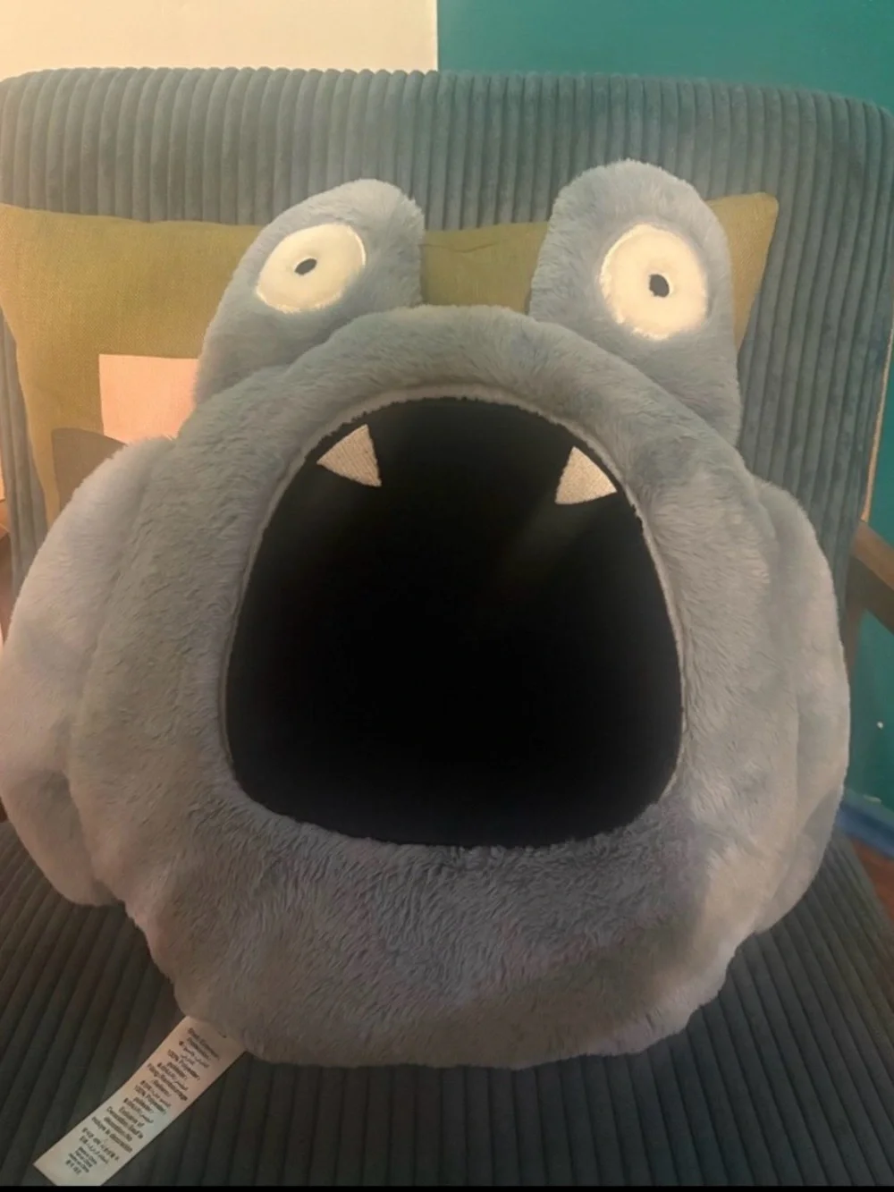 EUC West Elm Alien Monster pillow